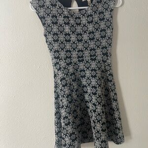 Speechless Black and White Floral Mini Dress